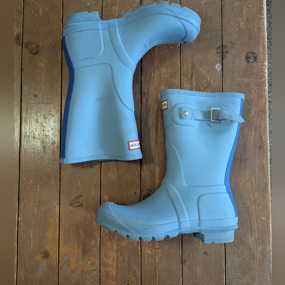 Hunter Blue Rain Boots - Picture 7 of 10